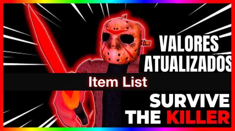 valor das facas survive the killer.